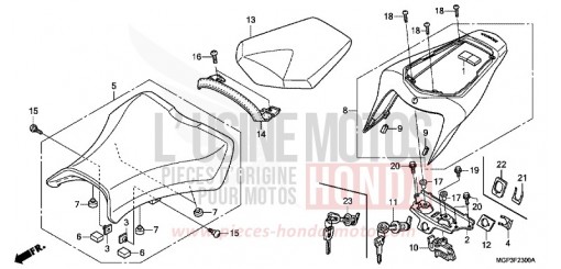 SIEGE (CBR1000RR/RA) CBR1000RRE de 2014